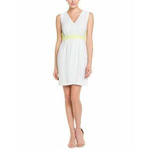 ‎Catherine Malandrino Dress White Green Mini Sz 10